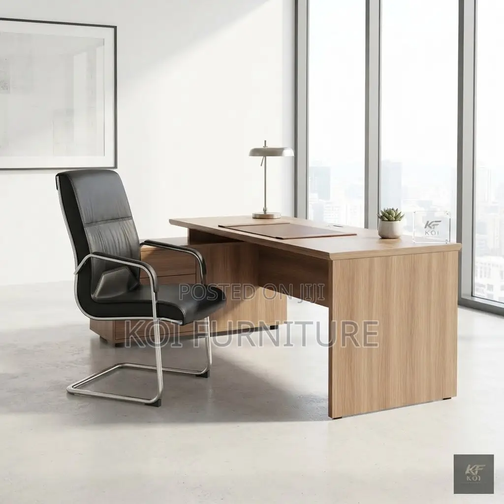 Office Chairs; Heavy Leather High Back Visitorts Lobby Chairs