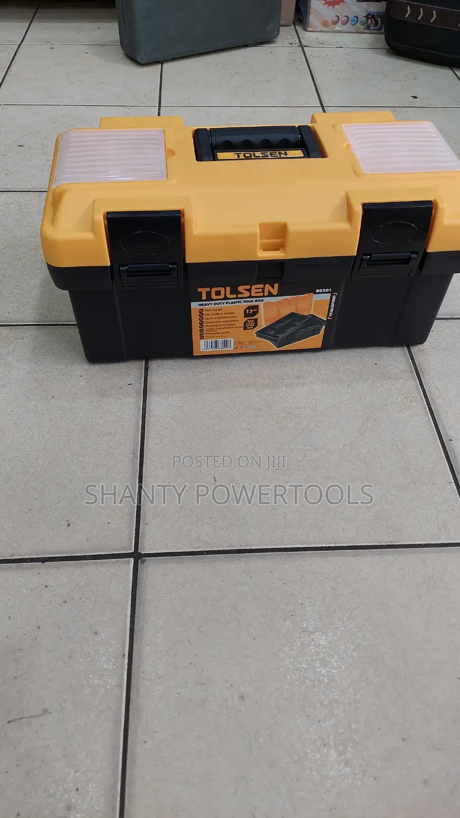 Tolsen 17" Heavy Duty Plastic Tool Box