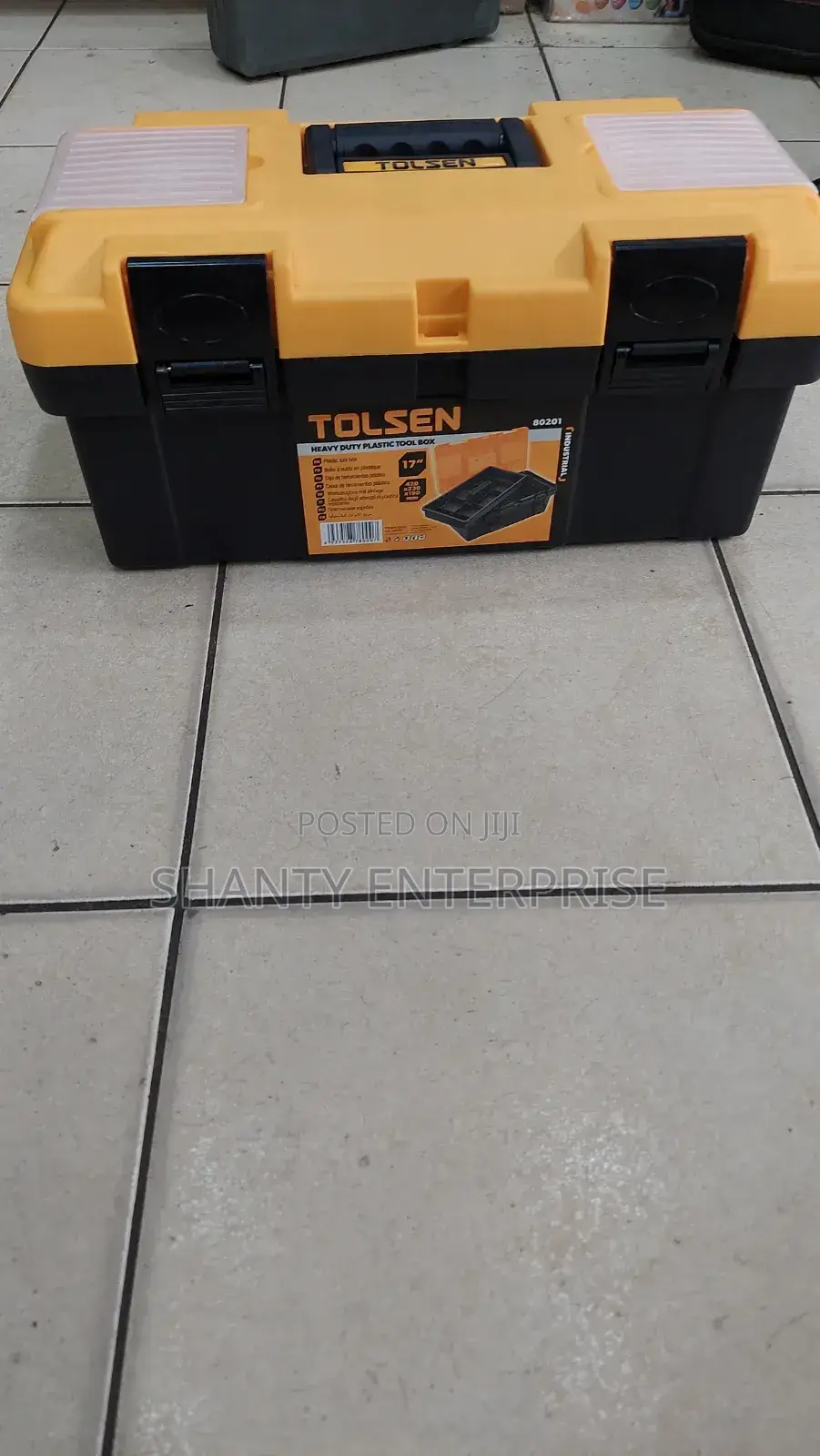 Tolsen 17" Heavy Duty Plastic Tool Box