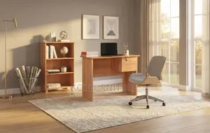 Office Desk; Brown 1200mm Home Office Clerical Studies Tables