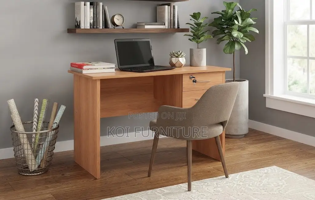 Office Desk; Brown 1200mm Home Office Clerical Studies Tables