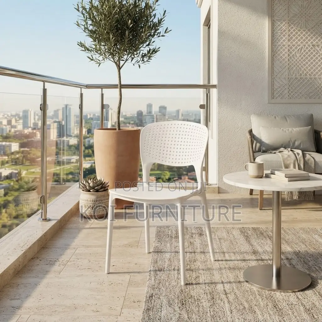 Dining Cahisr; White Armless Home Dining Chairs
