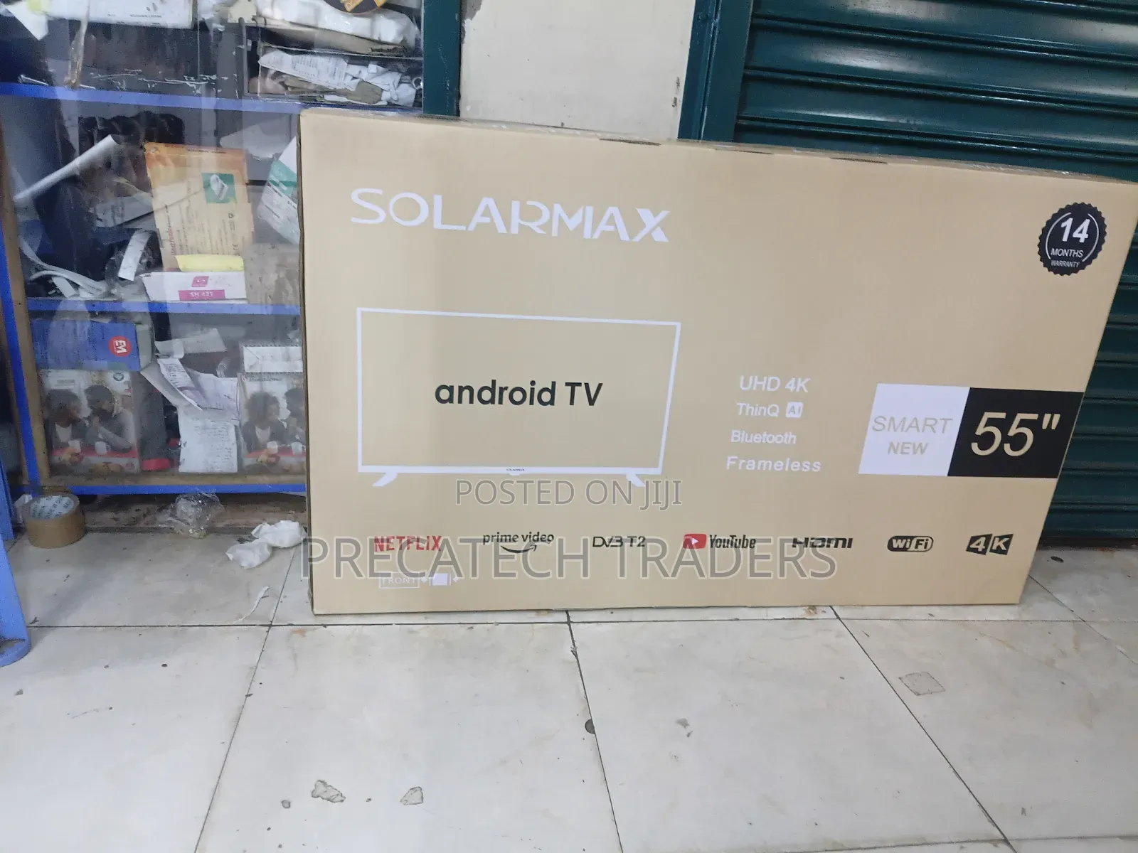 Solarmax 55" 4K Android Smart TV – Frameless UHD