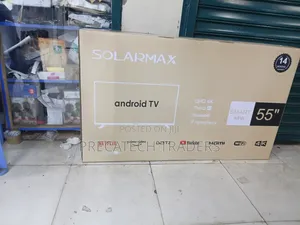 Solarmax 55" 4K Android Smart TV – Frameless UHD