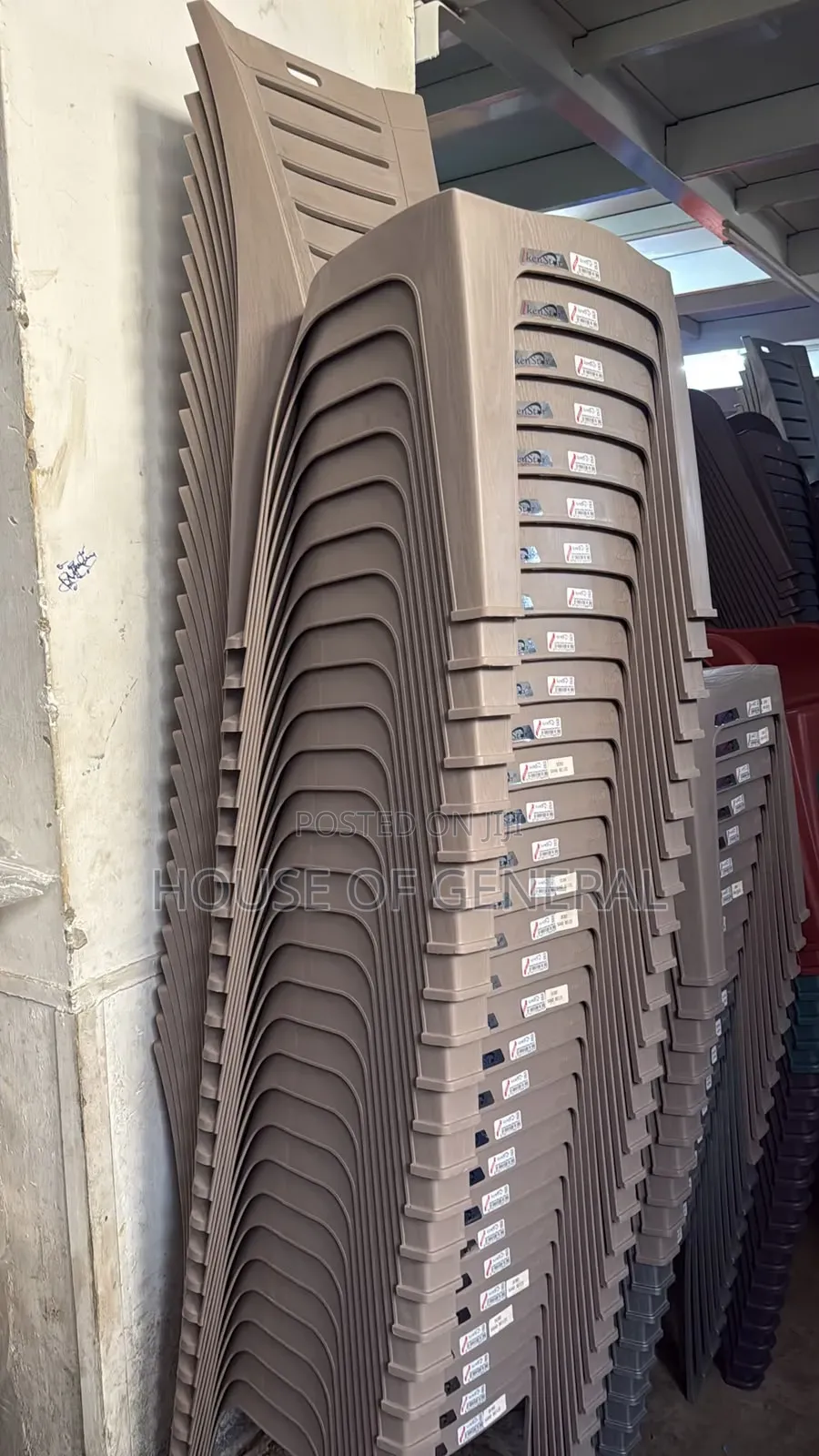 Strong Kenstar Armless Plastic Chairs. Good Quality Plastic Chairs