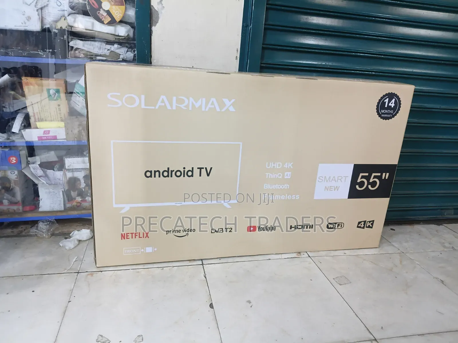 Solarmax 55" 4K Android Smart TV – Frameless UHD
