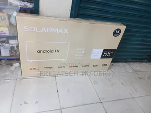 55" Solarmax Frameless Smart TV – Android, WiFi & 4K