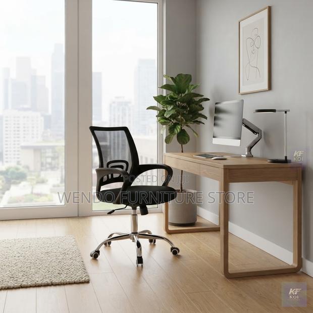 Office Chairs; Adjustable Mid Backrest Clerical Office Seats - thumbnail 4
