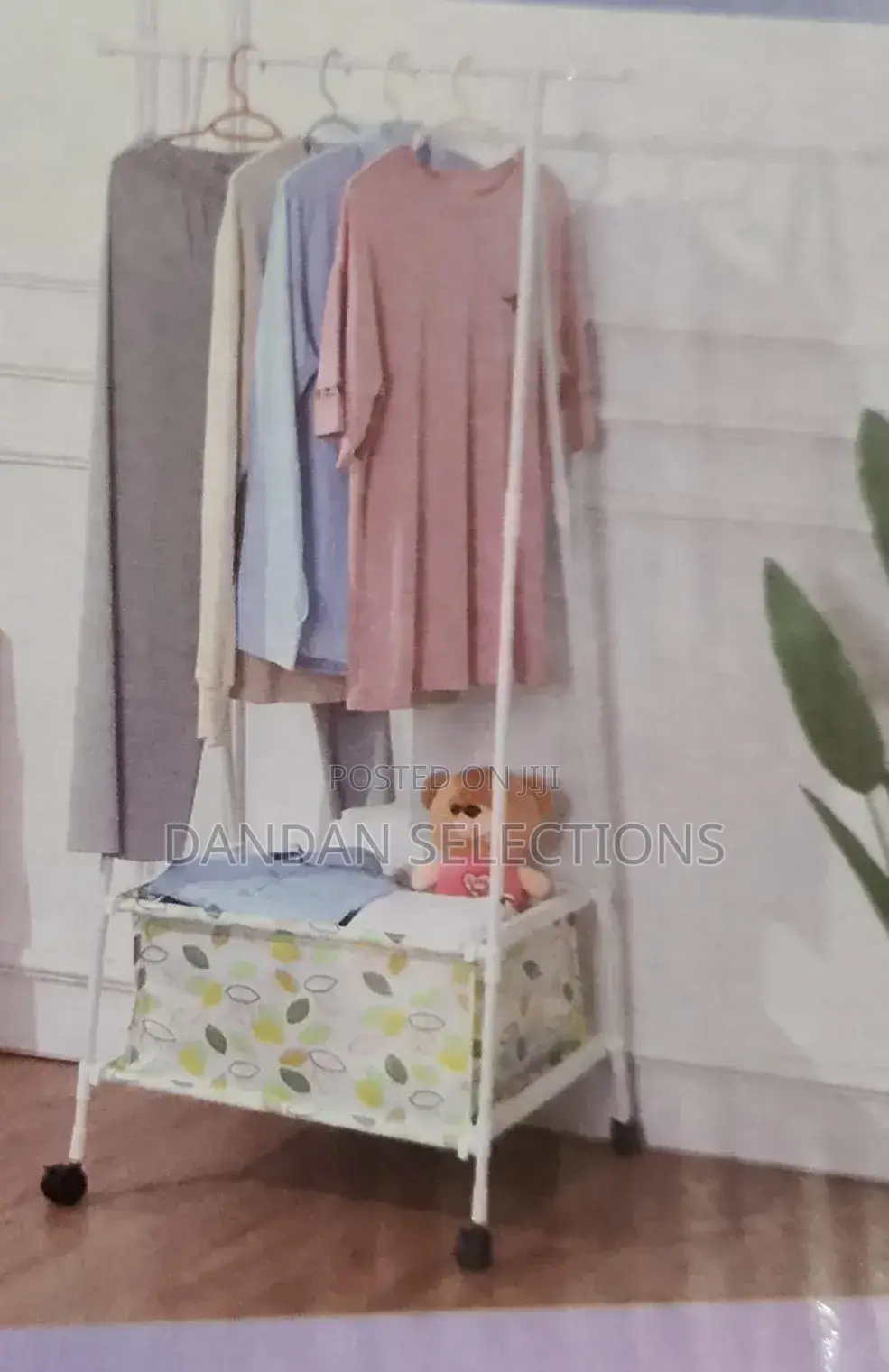 Indoor Triangular Coat Rack With Wheels