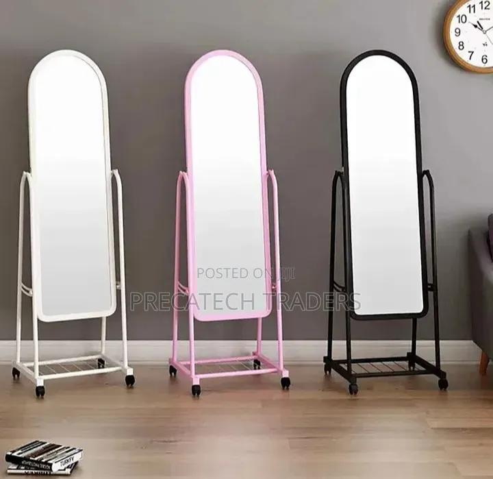 Modern Full Body Dressing Mirror – With Wheels