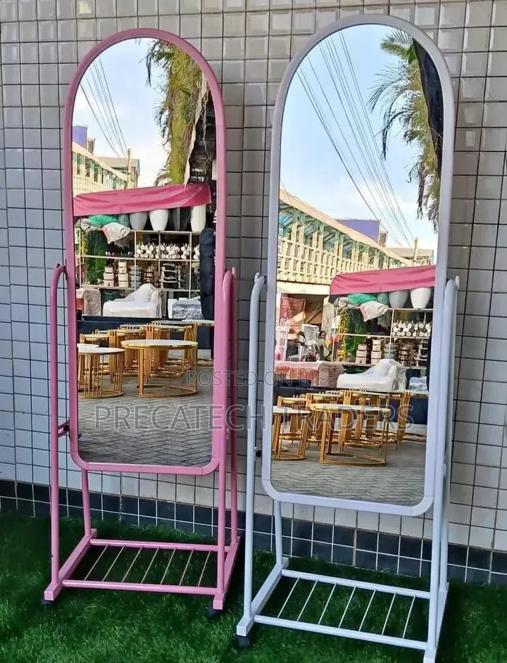 Modern Full Body Dressing Mirror – With Wheels