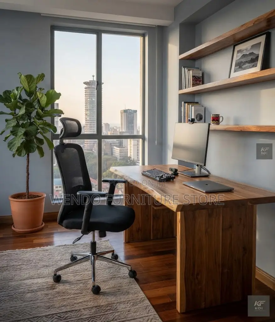 Office Chairs; Ergonomic Swivel Office High Back Fabric Chairs