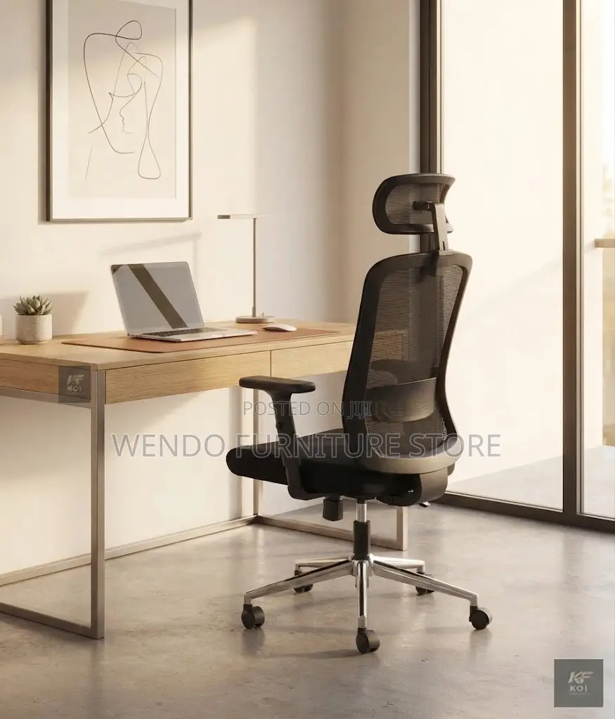 Office Chairs; Ergonomic Swivel Office High Back Fabric Chairs