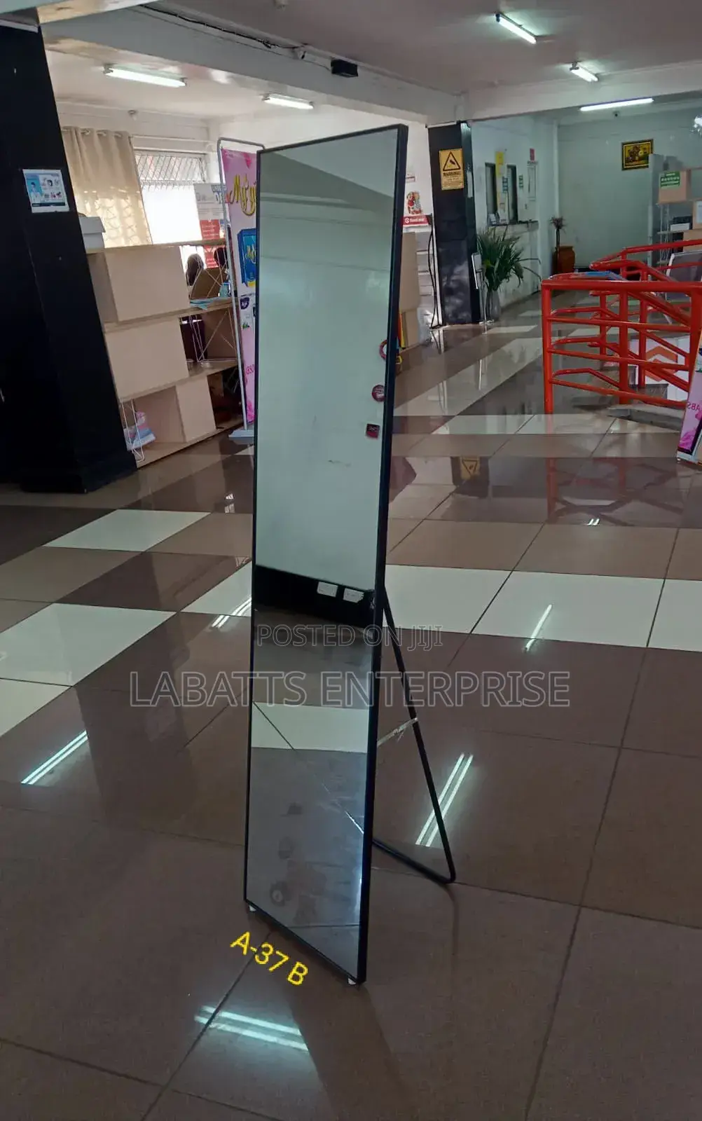 Executive Black Dressing Mirror