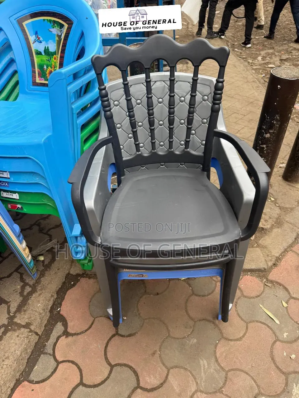 Good Quality Kenpoly Armless Plastic Chairs. Strong and Durable