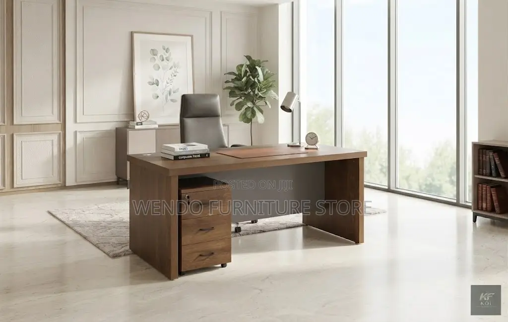 Office Desk; 140cm Executive Compact Office Home Desk