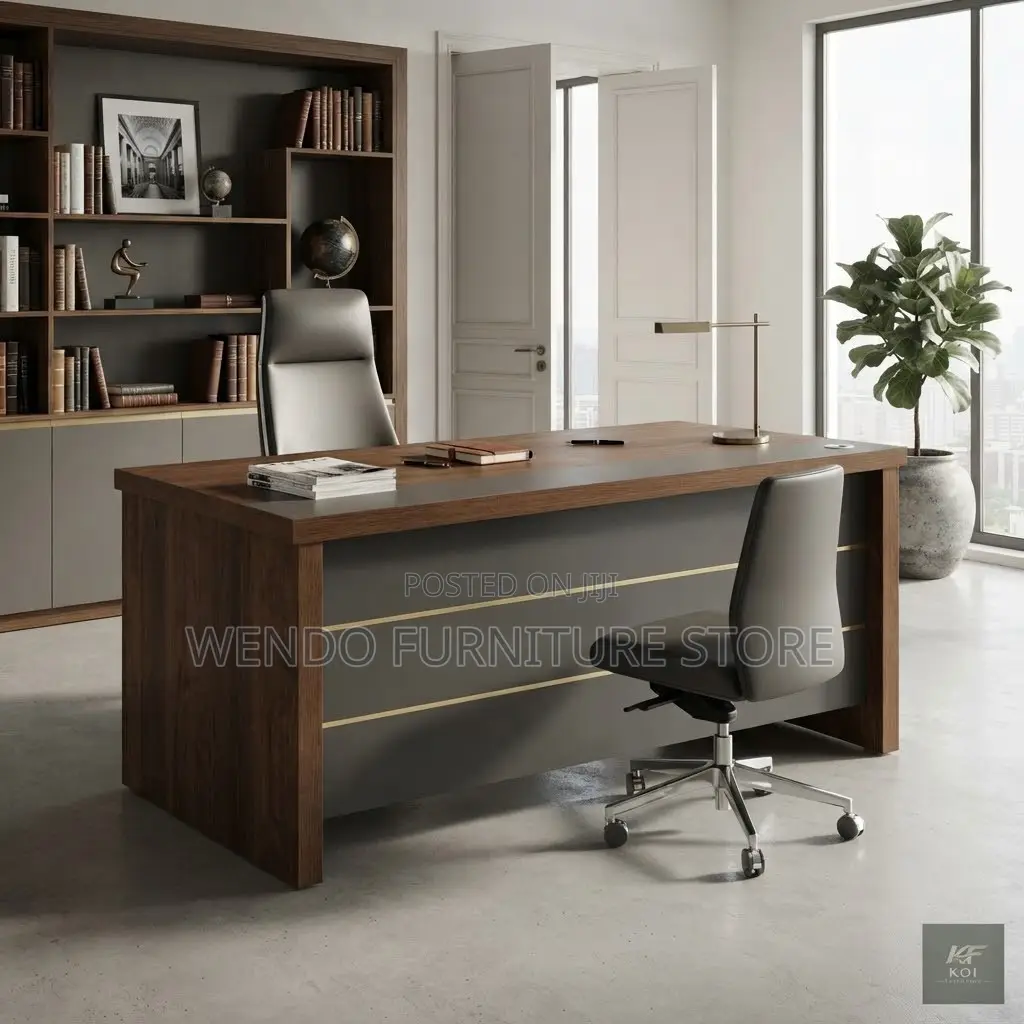 Office Desk; 140cm Executive Compact Office Home Desk