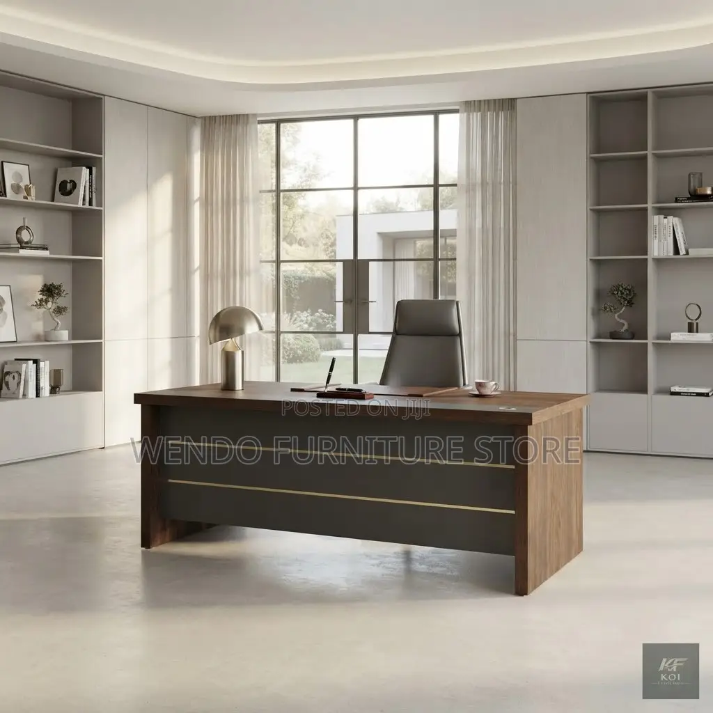 Office Desk; 140cm Executive Compact Office Home Desk
