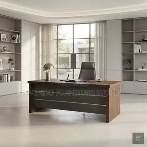 Office Desk; 140cm Executive Compact Office Home Desk