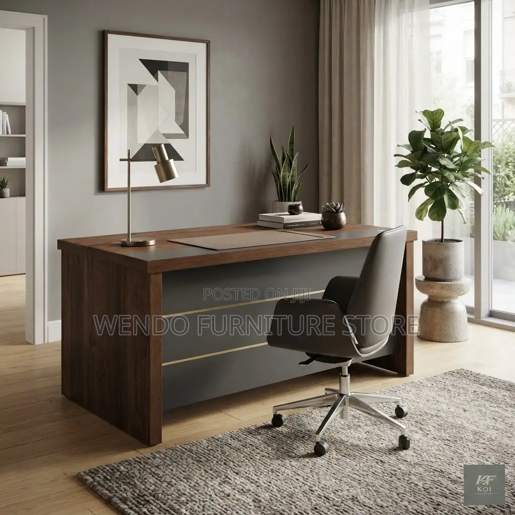 Office Desk; 140cm Executive Compact Office Home Desk