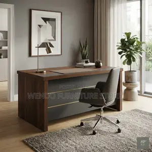 Office Desk; 140cm Executive Compact Office Home Desk