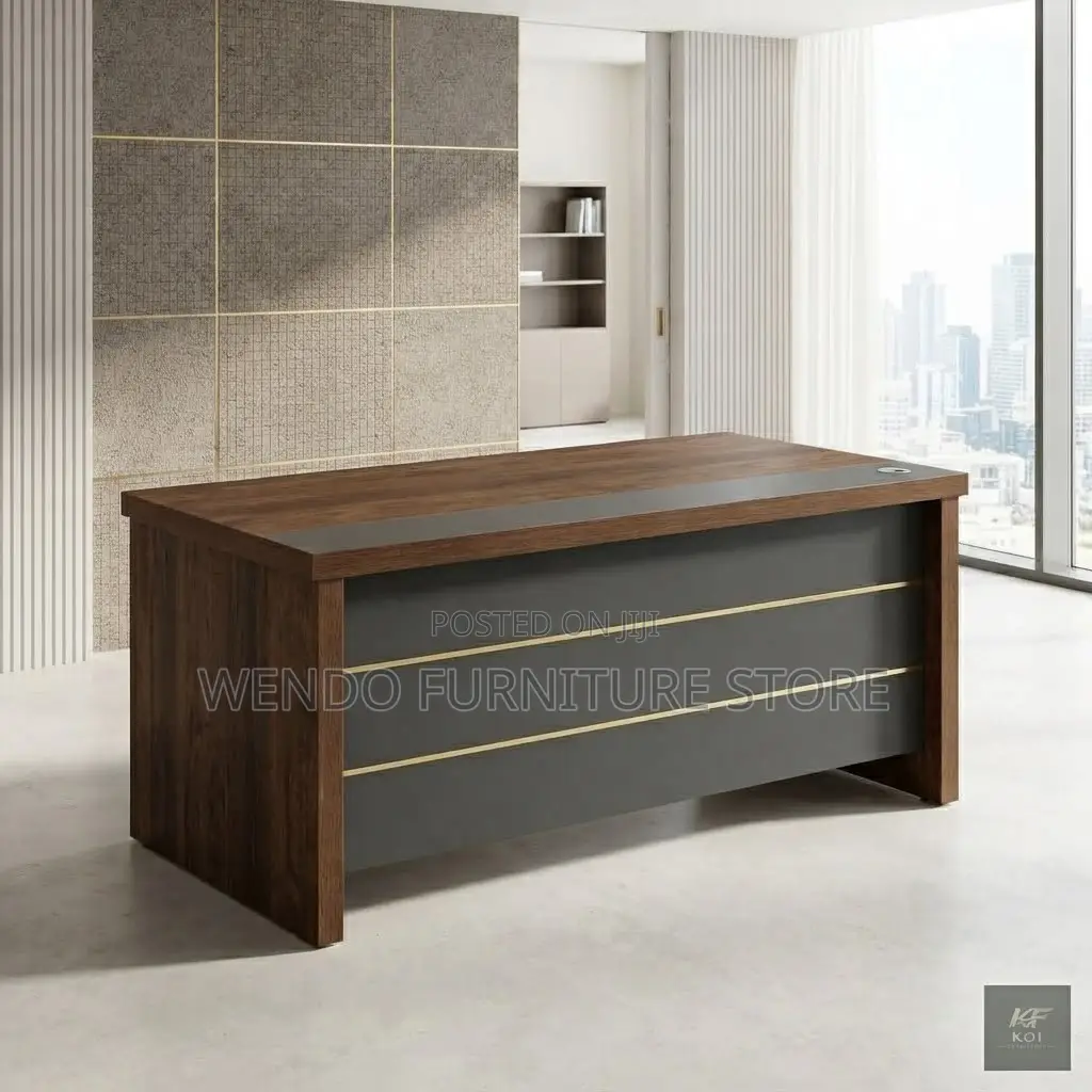 Office Desk; 140cm Executive Compact Office Home Desk