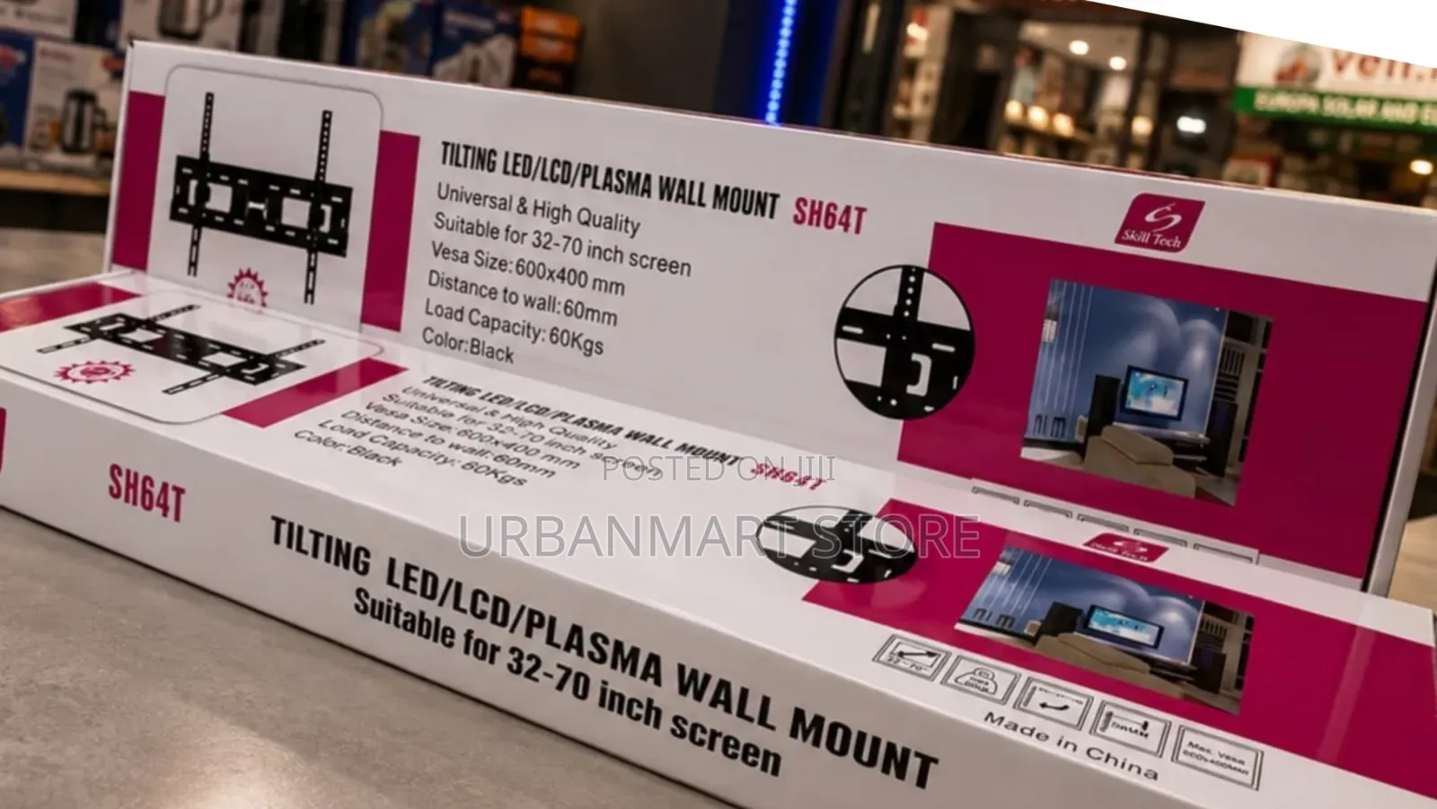 SH-64T Tilting Wall Mount for TVs Up to 80 Inches