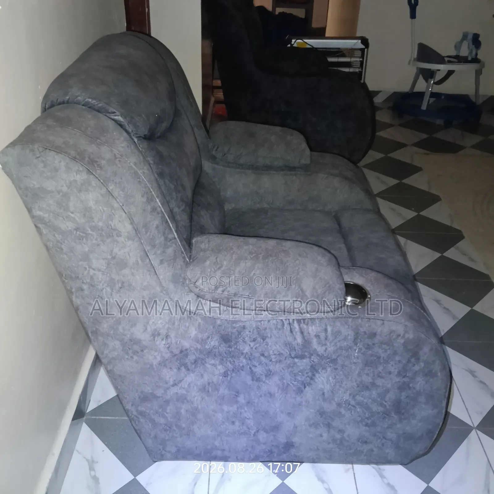 5 Modern Seater 2 Single Seats and 1 Three Seater Gray in Colour