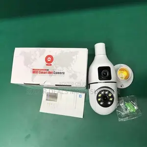 Full Color Remote Monitoring Dual Lens PTZ WiFi Bulb Camera