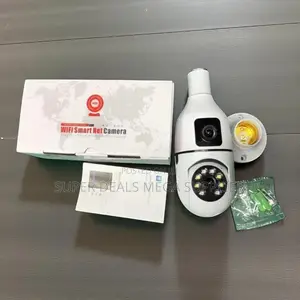 Smart Two Way Audio Security Dual Lens PTZ WiFi Bulb Camera