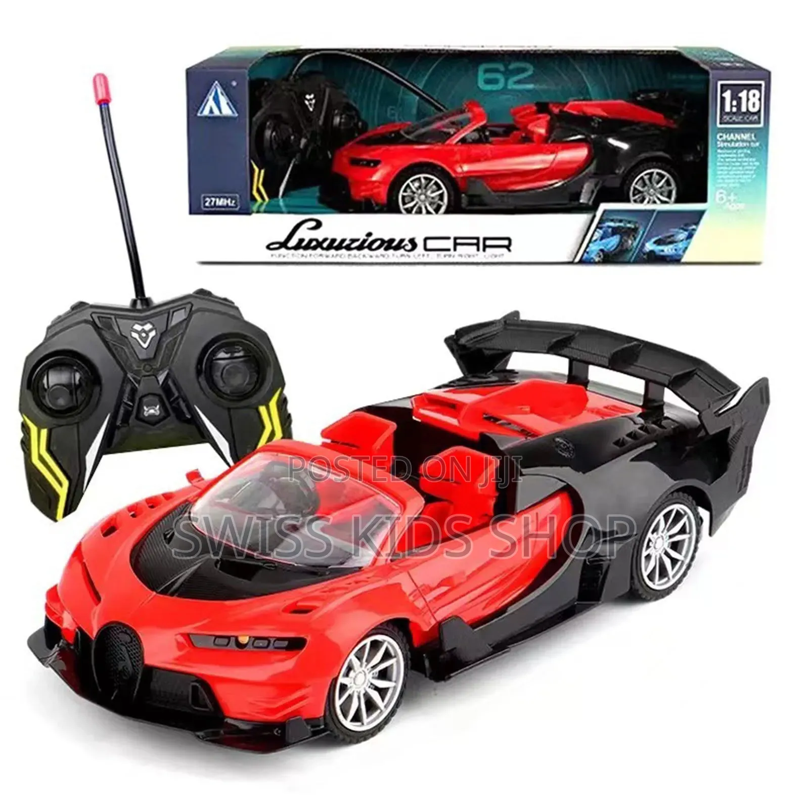 Remote Controlled Car Bugatti Inspired, Race Car Rechargeable