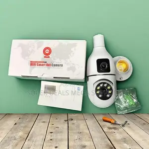 Smart Pan Tilt Zoom Dual Lens PTZ WiFi Bulb Camera
