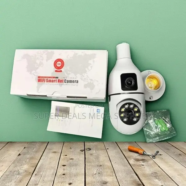 Smart Pan Tilt Zoom Dual Lens PTZ WiFi Bulb Camera