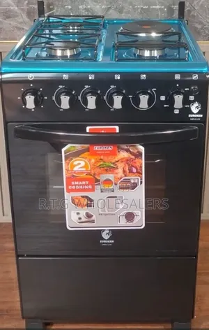 *Euroken Free Standing (50BY55) 3 Gas Burner +1 Electric