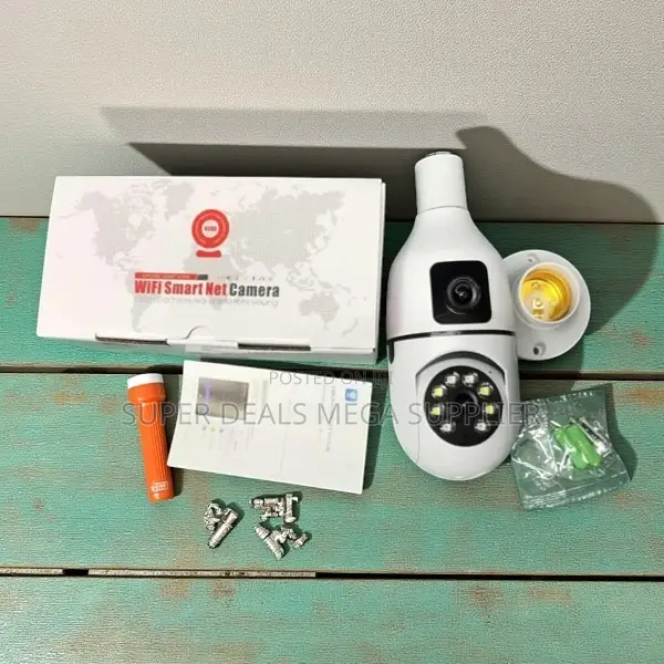 Smart Mobile App Security Dual Lens PTZ WiFi Bulb Camera