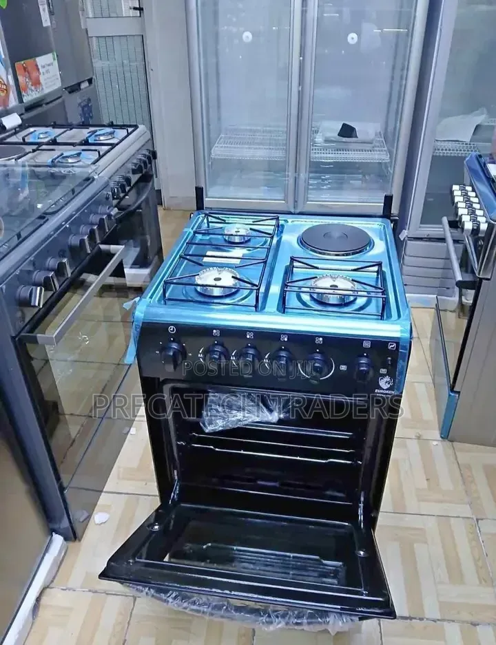Euroken 50x55 3+1 Gas Cooker With Oven – Compact & Stylish