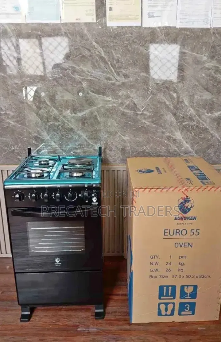 Euroken 50x55 3+1 Hybrid Cooker – Gas & Electric Hotplate