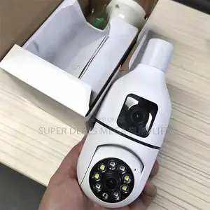 Advanced Auto Tracking Security Dual Lens PTZ WiFi Bulb Camera
