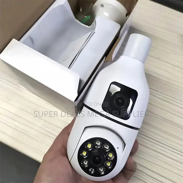 Advanced Auto Tracking Security Dual Lens PTZ WiFi Bulb Camera