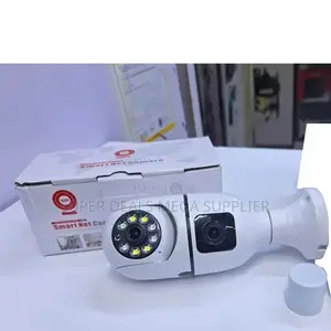 Smart Indoor Monitoring Dual Lens PTZ WiFi Bulb Camera