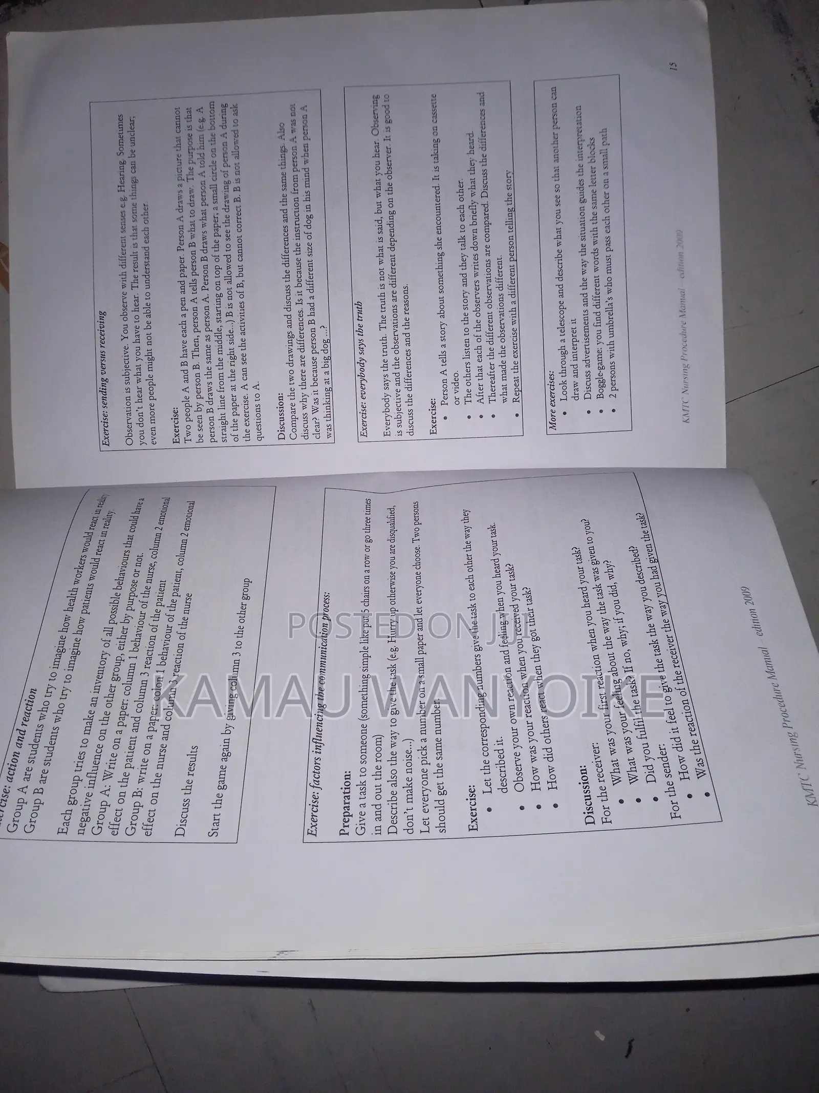 KMTC Nursing Procedure Manual