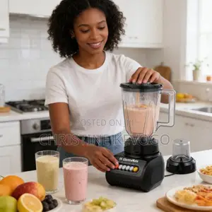 Em Blender 2 in 1 Grinding Machine With Durable Motor 1.5L, Black