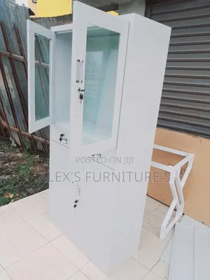 Front Glass Cabinet Office Metallic Office Cabinet