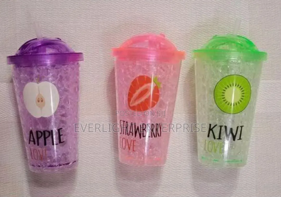 600ml Double Wall Acrylic Frost Ice Smoothie Cup