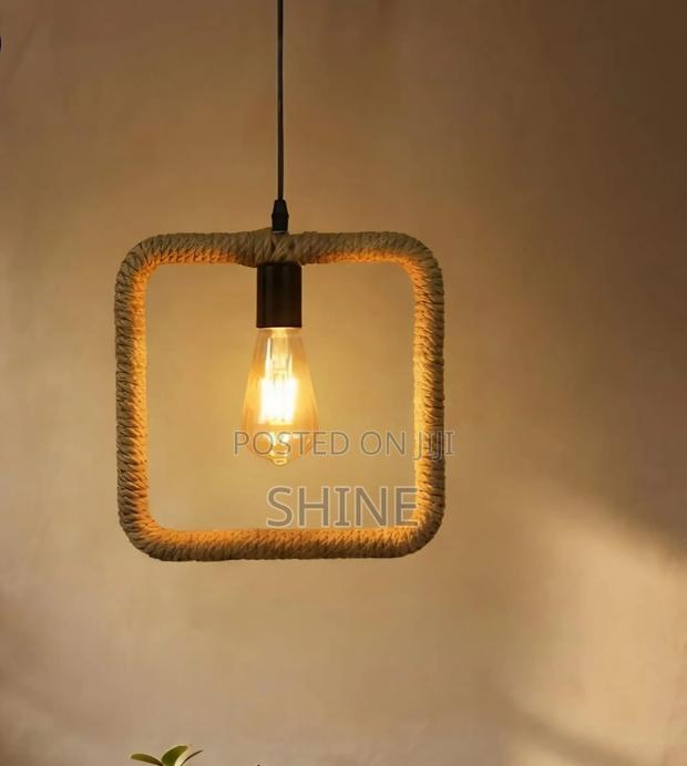 Hemp Rope Hanging Lights