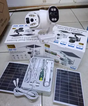 6MP Dual Lens UBOX 4G Solar Powered PTZ Outdoor Camera With SIM Card