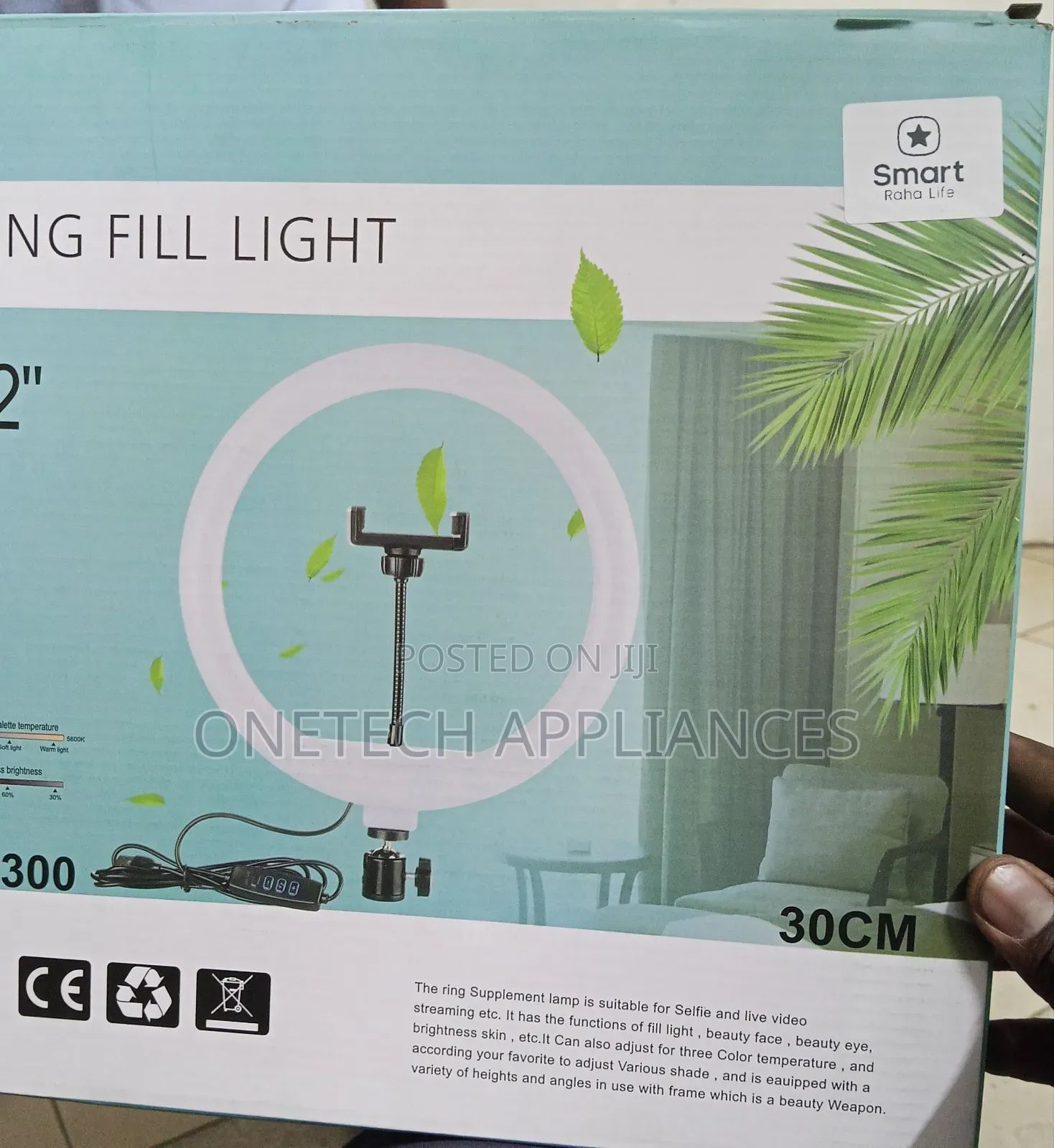 LED Ring Light With Tripod & Phone Holder – For Live Streaming