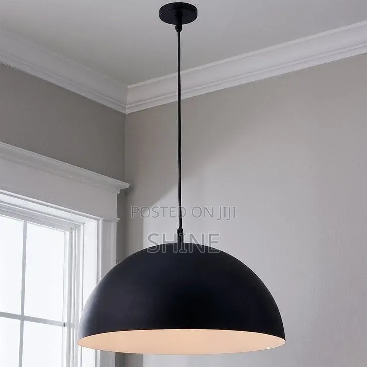 Modern  Matte Black and White Domestic Pendant  Light