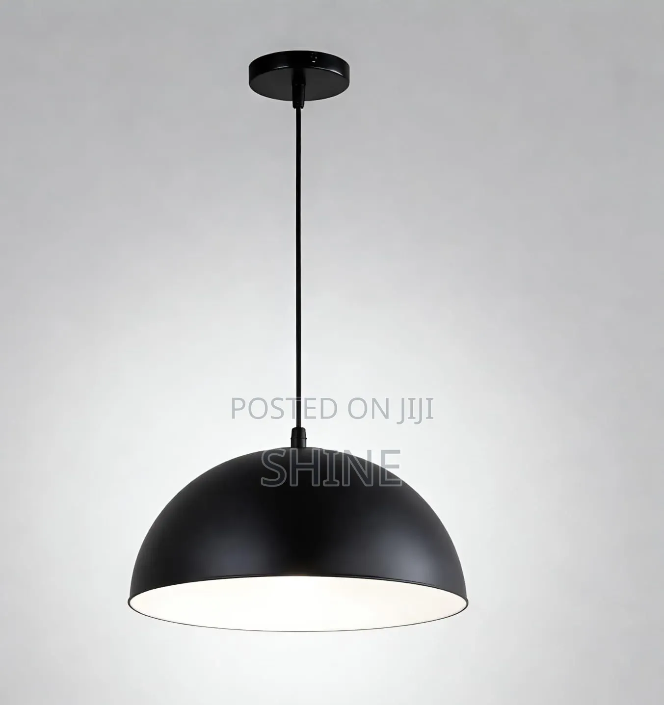 Modern  Matte Black and White Domestic Pendant  Light
