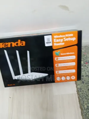 Tenda WiFi Router With 4 Antennas – Strong & Stable Signal